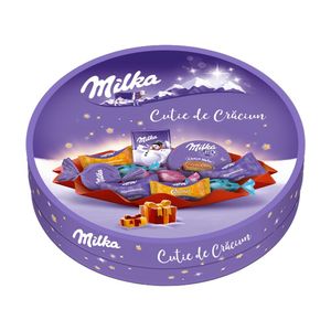 Cutie de craciun cu dulciuri Milka XMAS Plate, 202g