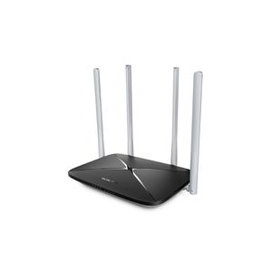 Router Wireless Mercusys AC12 Dual Band cu viteze de pana la 1200 Mbps si 4 antene externe