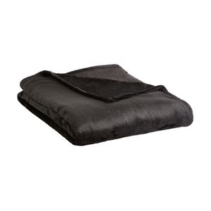 Pled din flanel Actuel, 220g, 130x170cm, Culoarea Negru