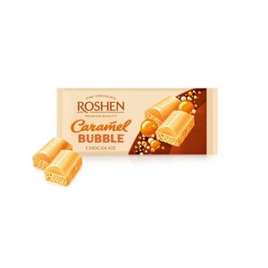 Ciocolata aerata cu caramel Roshen Bubble, 80 g