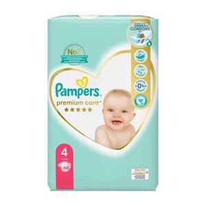 Scutece Pampers Premium Care, marimea 4, 9 - 14 kg, 68 bucati