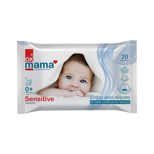 Servetele umede bebelusi OK mama, 20 bucati