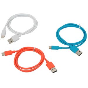 Cablu de date si incarcare Selecline Color cu mufa USB si type C 1m
