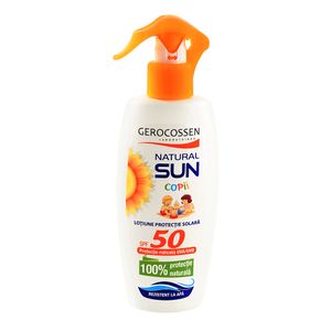 Lotiune protectie solara pentru copii Gerocossen Natural Sun SPF 50 200 ml