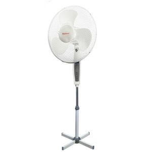 Ventilator de podea Saturn FN-8261, 45W, timer, telecomanda, alb