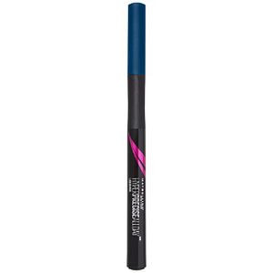 Liner tip carioca Maybelline New York Hyper Precise All Day Parrot Blue, rezistent la apa, 6 ml