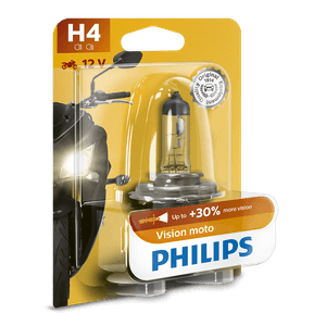 Bec Moto Vision Philips +30% H4 12V blister, 1 bucata