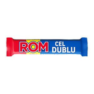 Baton de ciocolata Rom cel dublu 60 g