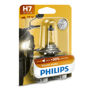 Bec Moto Vision Philips +30% H7 12V blister, 1 bucata