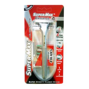 Aparat de ras cu rezerve SuperMax Elegance 4, 46 g