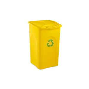 Pubela din plastic Begreen Stefanplast, Culoarea Galbena, 50L