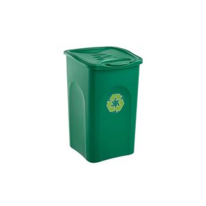 Pubela din plastic Begreen Stefanplast, Culoarea Verde, 50L