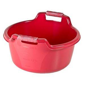 Lighean din plastic cu maner Jotta, 13.5L, roz mary