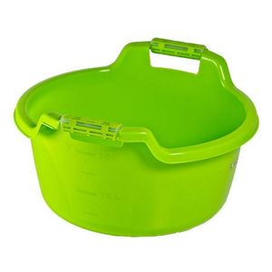 Lighean din plastic cu maner Jotta, 13.5L, verde mary