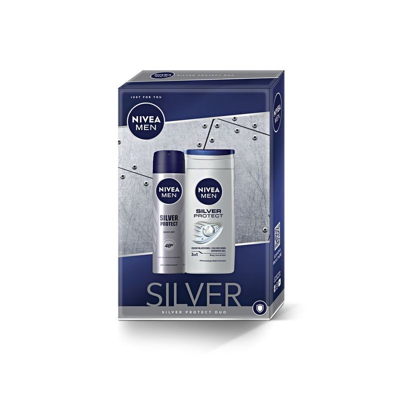 chorus Sociable intellectual Set pentru cadou barbati: Deodorant spray si gel de dus Nivea Men Silver  Protect Duo, 400 ml | Pret avantajos - Auchan.ro