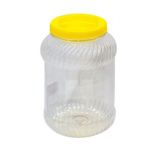 Borcan Agora Plast din plastic, cu capac, 3 l