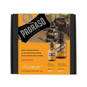 set pentru cadou barbati compus din ulei si sampon de barba Proraso, 360g