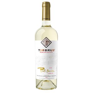 Vin alb sec Timbrus, Traminer, Sauvignon Blanc, Chardonnay 0.75 l