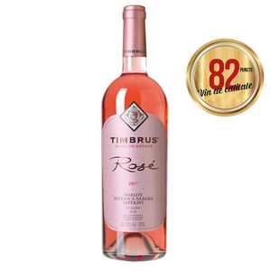 Vin roze sec Timbrus, Merlot, Feteasca neagra, Saperavi 0.75 l
