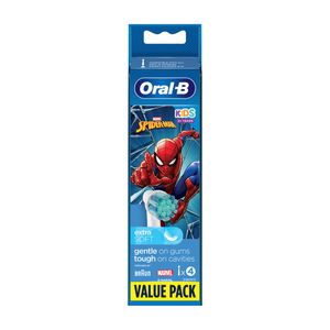 Rezerve periuta de dinti electrica pentru copii ORAL-B Spiderman, 4Bucati