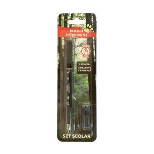 Blister stilou cu penita iridium Romania neimblanzita + 2 rezerve