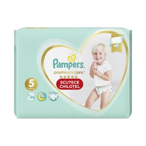 Scutece chilotel Pampers Premium Care Pants Marimea 5, 12-17 kg, 34 de bucati