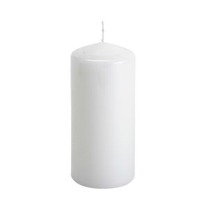 Lumanare alba stalp Pouce, 15 cm