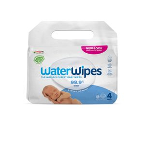 Servetele umede Biodegradabile Water Wipes, 4 pachete x 60 buc, 240 buc