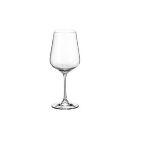 Set 6 pahare cu picior din sticla cristalina pentru vin rosu, 450ml, Strix