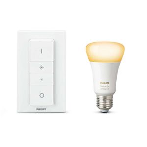 Kit Philips Hue White Ambiance format din bec si intrerupator