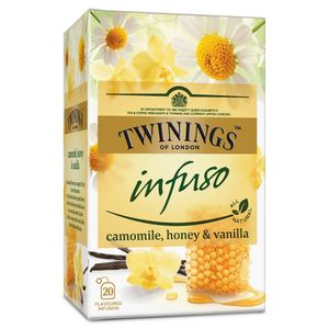 Infuzie ceai cu aroma de musetel, miere si vanilie Twinings, 20 plicuri