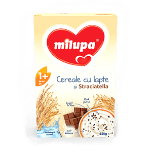 Cereale Milupa cu lapte si Straciatella, de la 1 an, 250 g