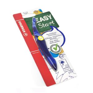 Roller Stabilo easy original metallic/neon blue, pentru stangaci, 0.5 mm