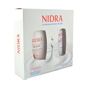Set pentru cadou Nidra Bipack Lapte de migdale: deodorant + gel de dus