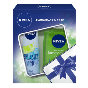 Set pentru cadou Nivea Lemongrass & Care cu deodorant si gel de dus