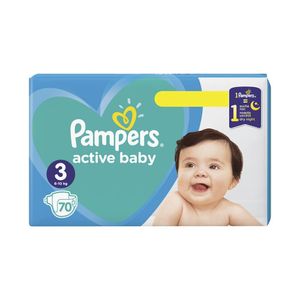 Scutece Pampers Active Baby Marimea 3, 6-10 kg, 70 de bucati