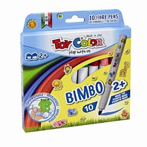 Carioci bimbo Toy Color, 10 culori/set 2+