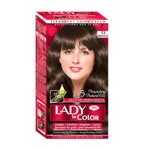 Vopsea de par Lady in Color, nr. 13 Brown