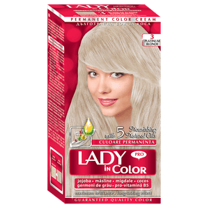 Vopsea de par Lady in Color, nr. 3 Platinum Blonde
