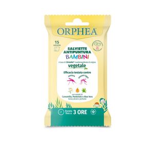 Servetele cu ingrediente naturale impotriva tantarilor Orphea, 15 buc