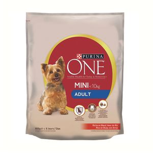 Hrana uscata Purina One pentru caini, vita si orez, 800g