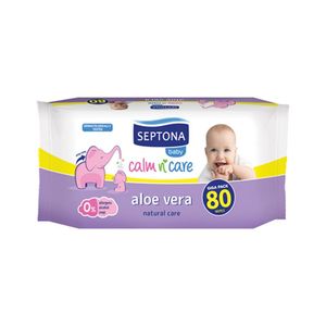 Servetele umede bebelusi Septona, aloe vera, 80 bucati