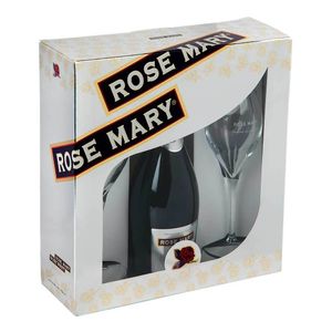 Spumant Rose Mary demisec 0.75 l + 2 Pahare