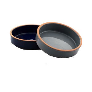 Vas din ceramica Interbabis, smaltuit in interior si exterior, 16 x 4cm, maro