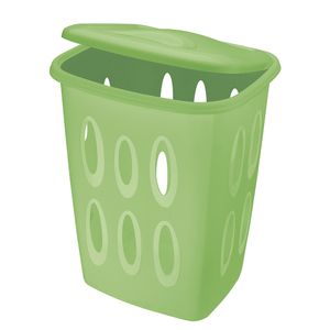 Cos de rufe Pouce, cu capac, verde, 45 l