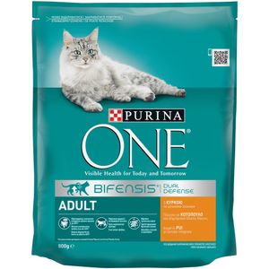 Hrana uscata pisici adulte Purina One Adult cu pui si cereale integrale, 800 g