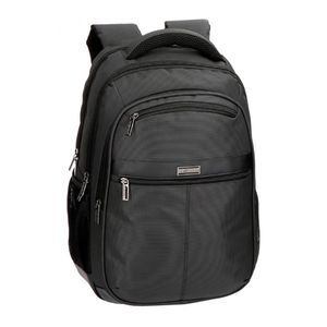 Rucsac pentru laptop, cu 2 compartimente, 45.5 cm, model negru Movom Business