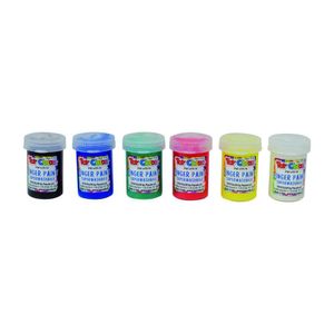 Set acuarele Toy Color pictura cu degetele 6 culor,25 ml