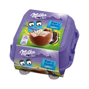 Oua de ciocolata Milka cu Oreo, 128g