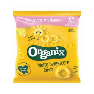 Inele din porumb dulce expandat Finger foods Organix, 20 g